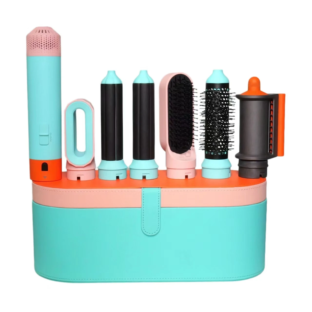 Pengering Rambut Baru Penata Rambut Baru Pengering Rambut Halus Untuk Rambut 6 in 1 Penata Rambut Dengan Tongkat Pengeriting Sikat Udara Panas Alat Penata Rambut MultiStyler