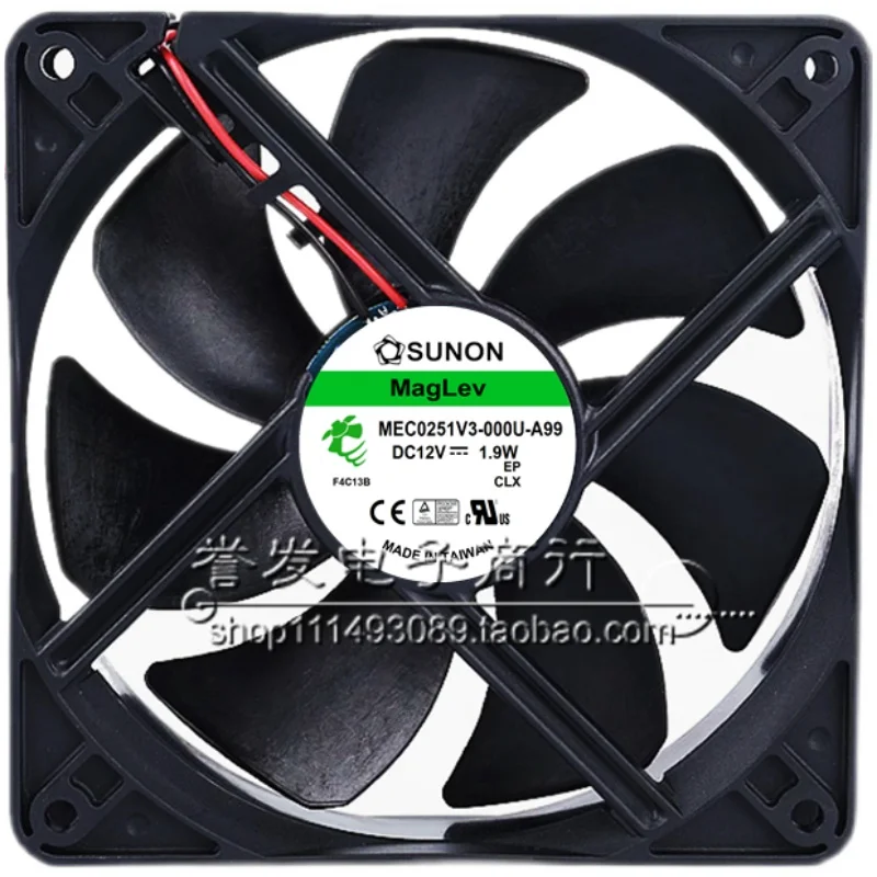 ใหม่แท้ MEC0251V1-000U-AB9 12V 5.4W 12025 120x120x25 มม. พัดลมระบายความร้อนหม้อน้ำ
