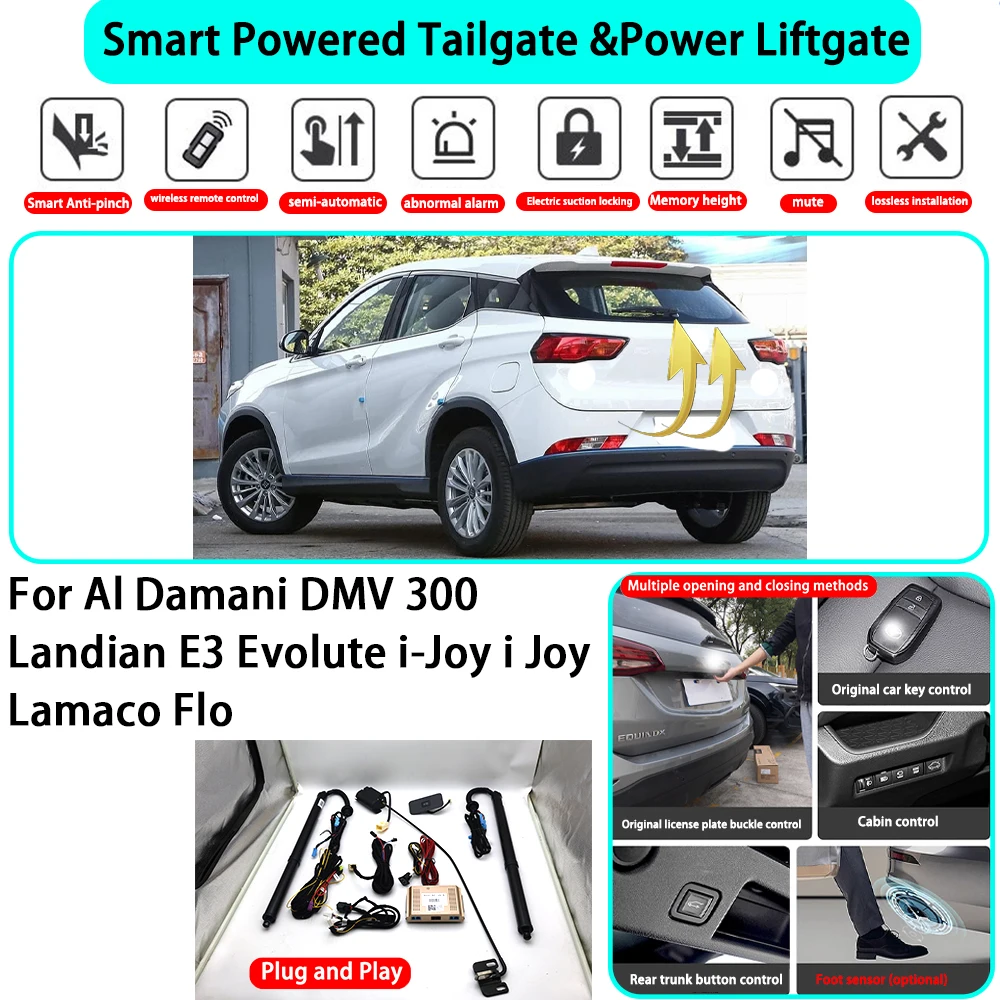 for Al Damani DMV 300 Landian E3 Evolute i-Joy i Joy Lamaco Flo Automatic Powered Tailgate Electric Power Tailgate Lift Kit
