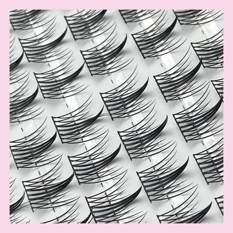 1Box/100 bunches Mink False Eyelashes 3D Natural Russian individual Manga lashes Extension Eyelash cluster Makeup Tool lash ﻿