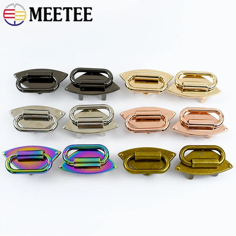 

2/4/10Pcs 50*26mm Bag Strap Buckle Handbag Metal Side Clip Clasp Hook Chain Connector Ring Buckles Sewing Hardware Accessories