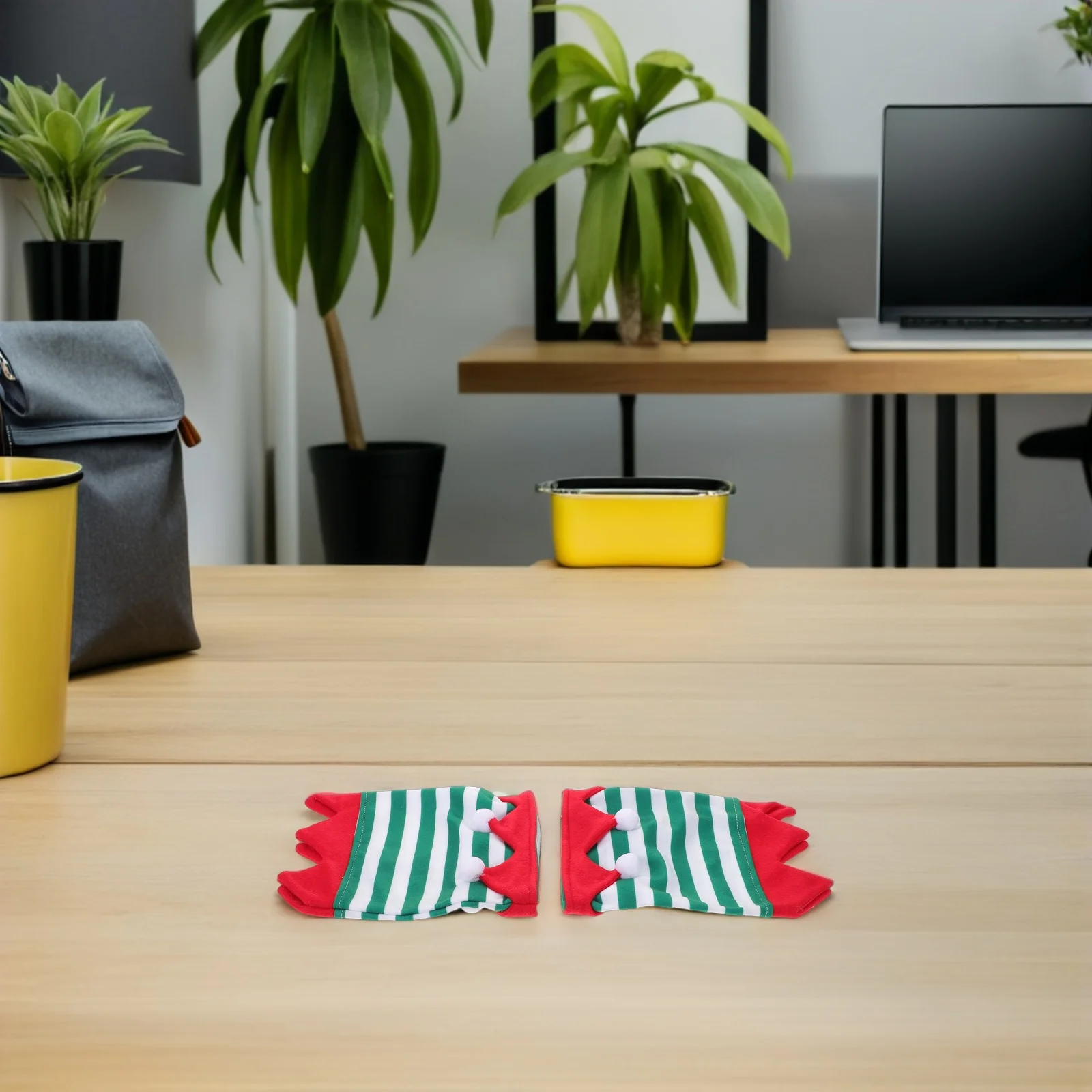 Envolturas transpirables para patas de caballo, cubiertas para patas delanteras a rayas, ajuste cómodo, decoración de seguridad para fiesta de Navidad, vendaje equino, 2 uds.