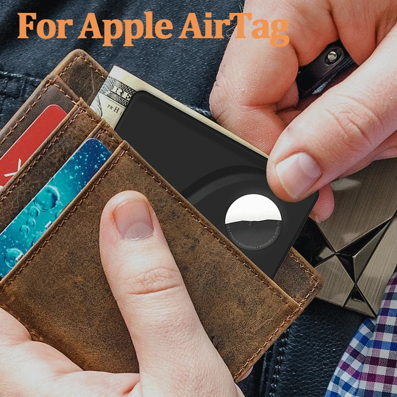 Чехол для Apple Airtag, чехол-кошелек с трекером и защитой карт для Airtag, трекер, чехол с защитой от потери, кошелек с зажимом, аксессуары для Air Tag