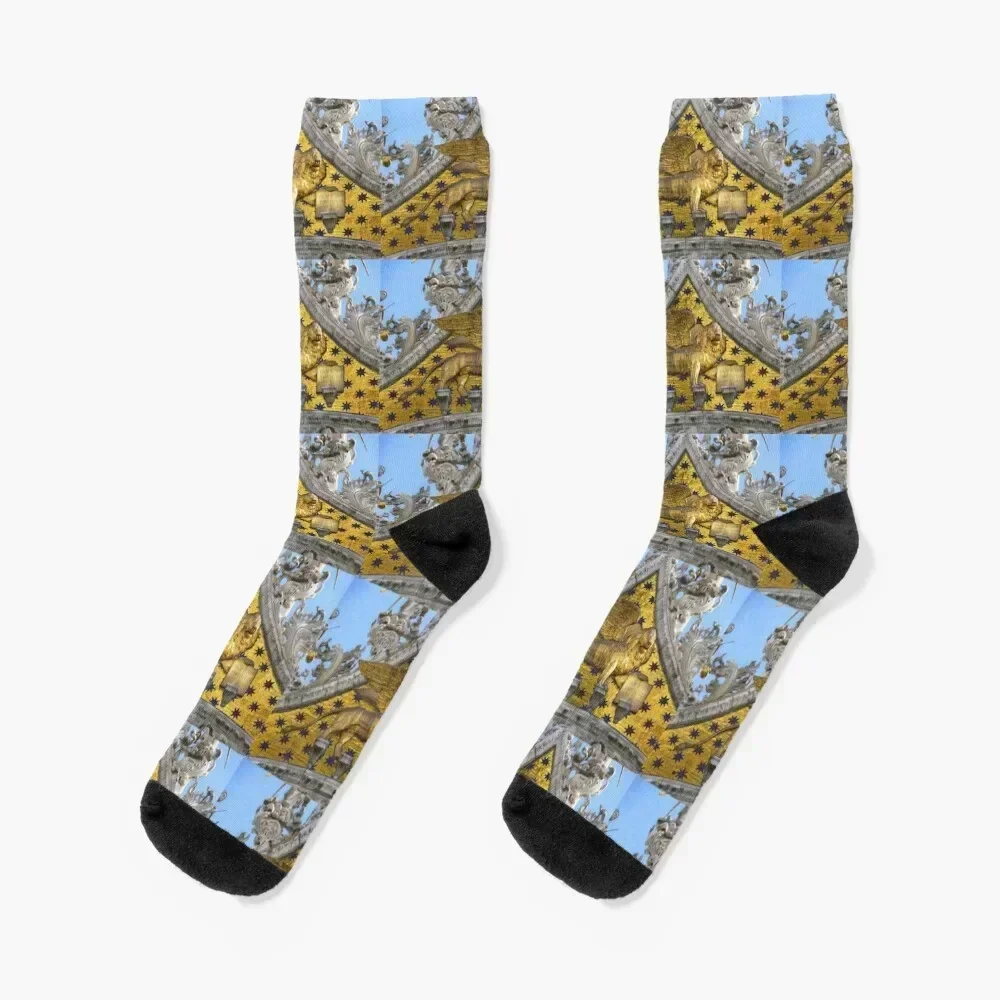 

Saint Mark Winged Lion - Venice, Italy (Original Photography by AliceCCI) Arabesque Socks custom sports shoes Socks Ladies Men's