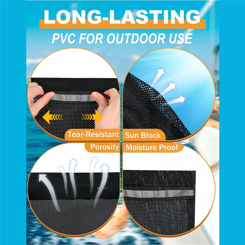 【بيع كبير】حقيبة تخزين القارب، مقاومة للتسرب، شبكة تنظيم القوارب اللاصقة القوية العاكسة، شبكة تخزين القارب #2