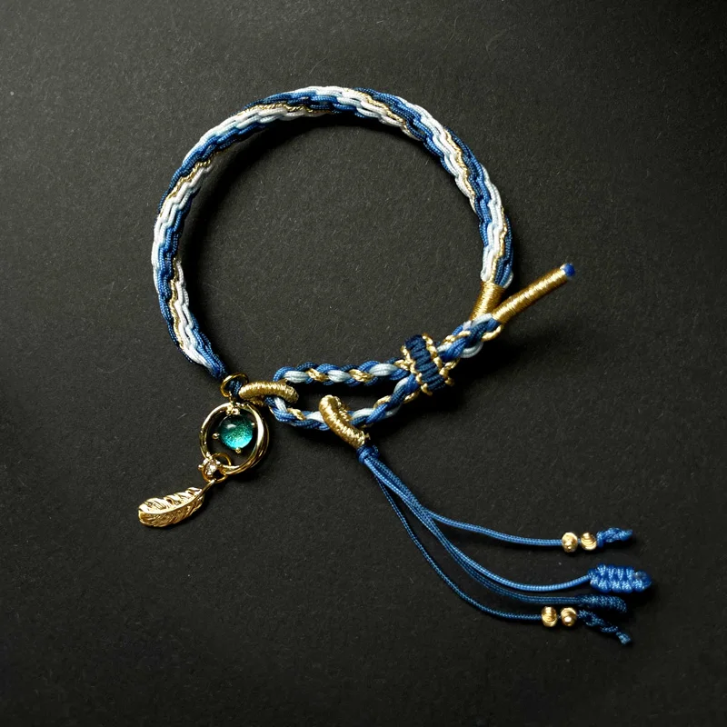 

Game Genshin Impact Scaramouche Wanderer Kaedehara Kazuha Nahida Cosplay Prop Adjustable Rope Bracelet Jewelry Fans Gifts