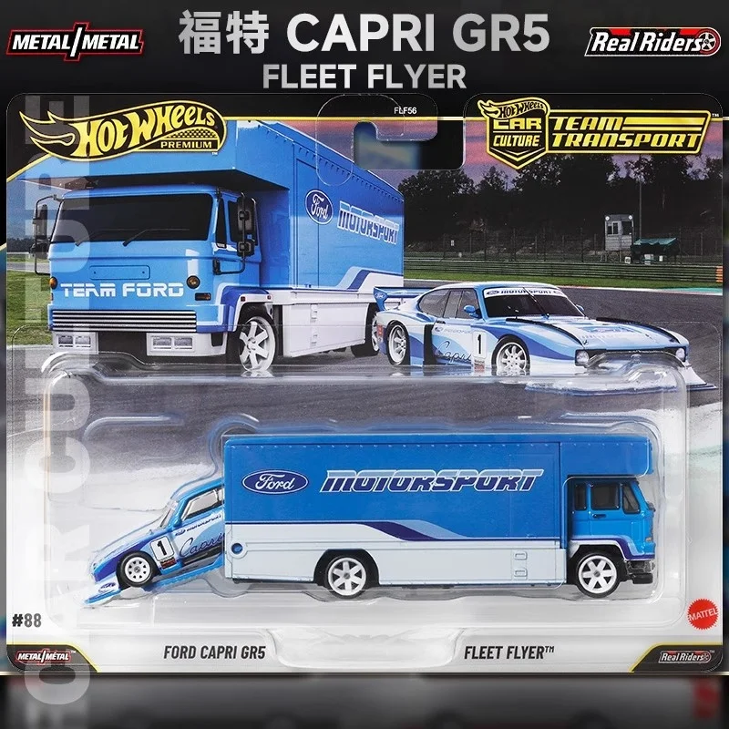 

Культура автомобилей Hot Wheels Premium 2026: Team Transport Hotwheels 1/64 Модель автомобиля Детские игрушки Ford Capri GR5 Мальчики Детские игрушки Подарок