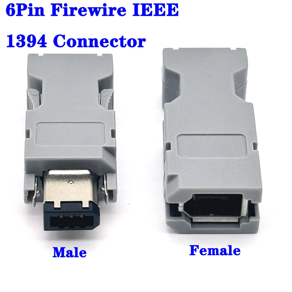 

Male Female Connector 6 Pin firewire IEEE 1394 for Yaskawa for Panasonic Servo Motor Encoder 6P SM-6E Encoder Plug