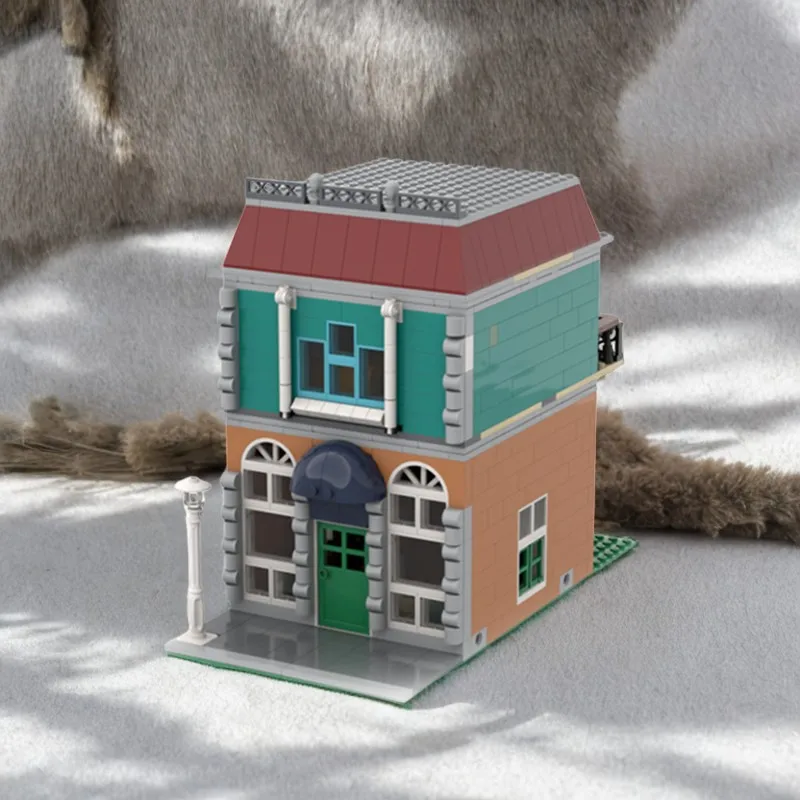 

826PCS MOC Coffee Shop Street View Series Education Model Building DIY Blocks Birthday Toys Gift