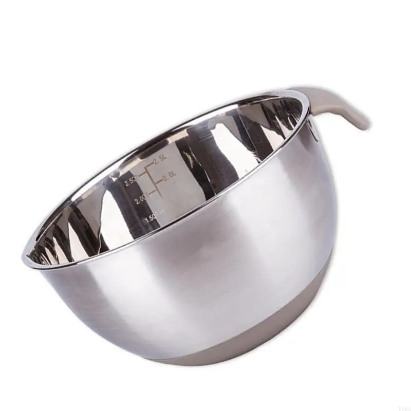 

KXRA Stainless Steel Mixing Bowl For Professional Bread Baking And Preparation