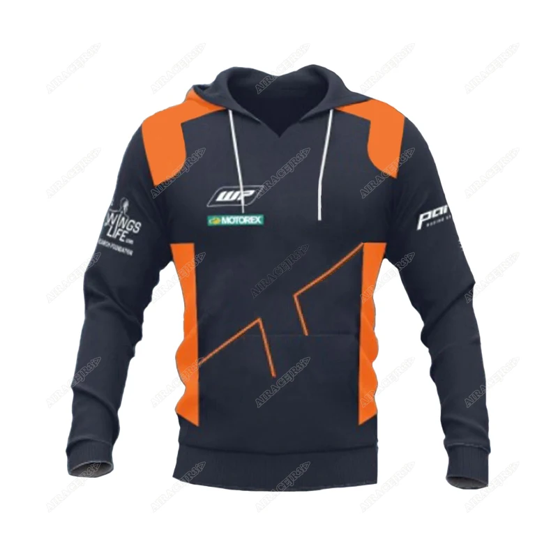 Sudadera con Capucha Motos GP para KTM Bull Alpine, Sudadera de Motocross, Sudadera de Forro Polar para Equipo de Carreras, Chaqueta para Motociclismo Todoterreno