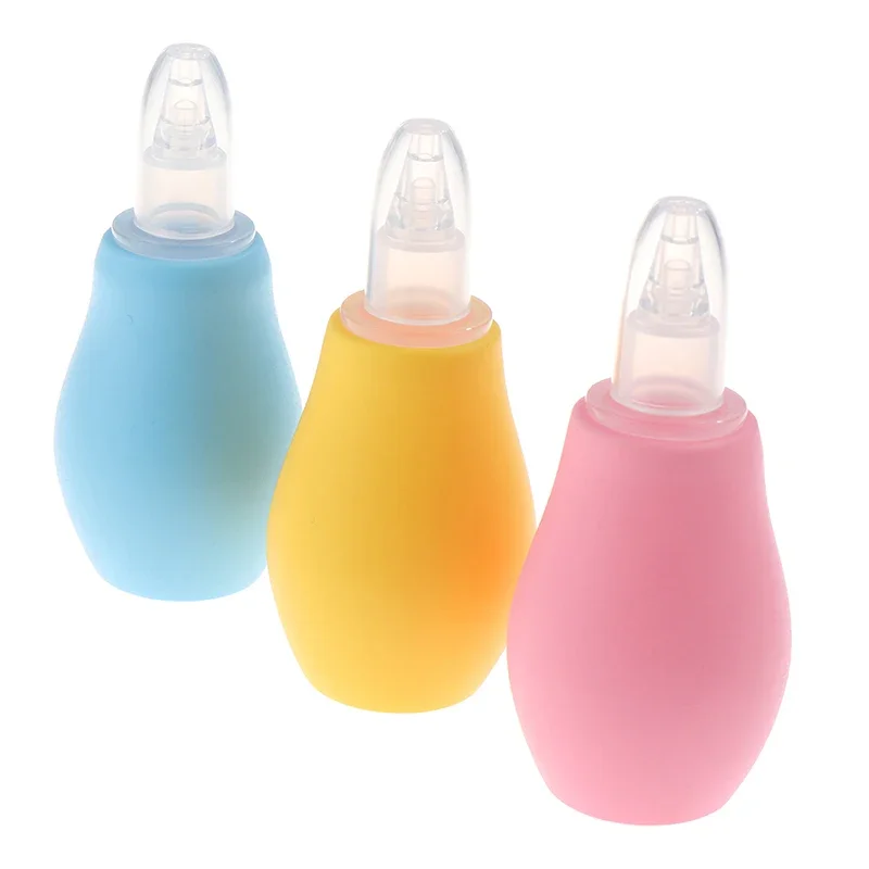 1PC Silicone Baby Safety Nose Cleaner Vacuum Suction Children Nasal Aspirator Baby Care Diagnostic-tool Vacuum Sucker