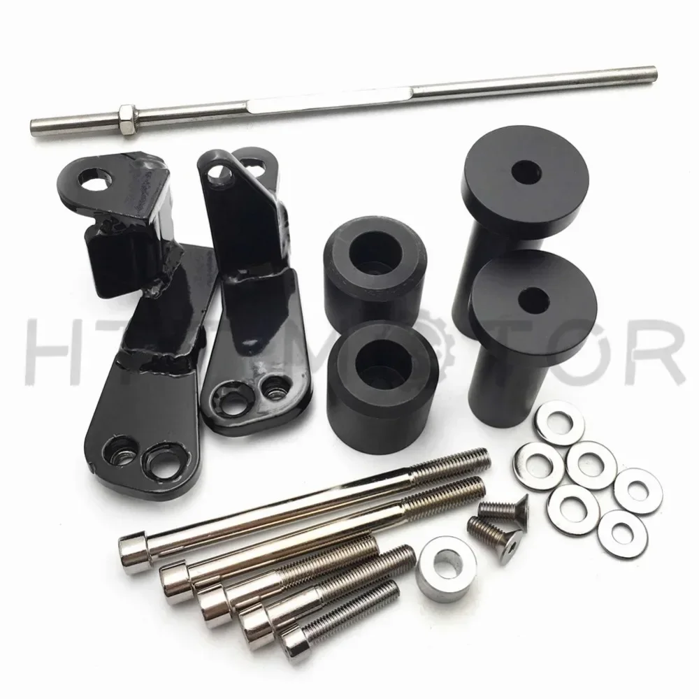 قطع غيار الدراجات النارية بدون قطع الإطار المنزلق حامي لسوزوكي 1999-2007 هايابوسا GSX1300R GSX-R أسود