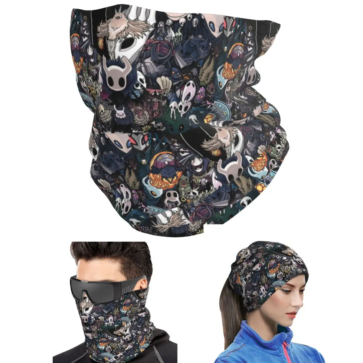 Hollow Knight Bandana Neck Gaiter Printed Face Scarf Cycling Headwear Unisex Adult Breathable