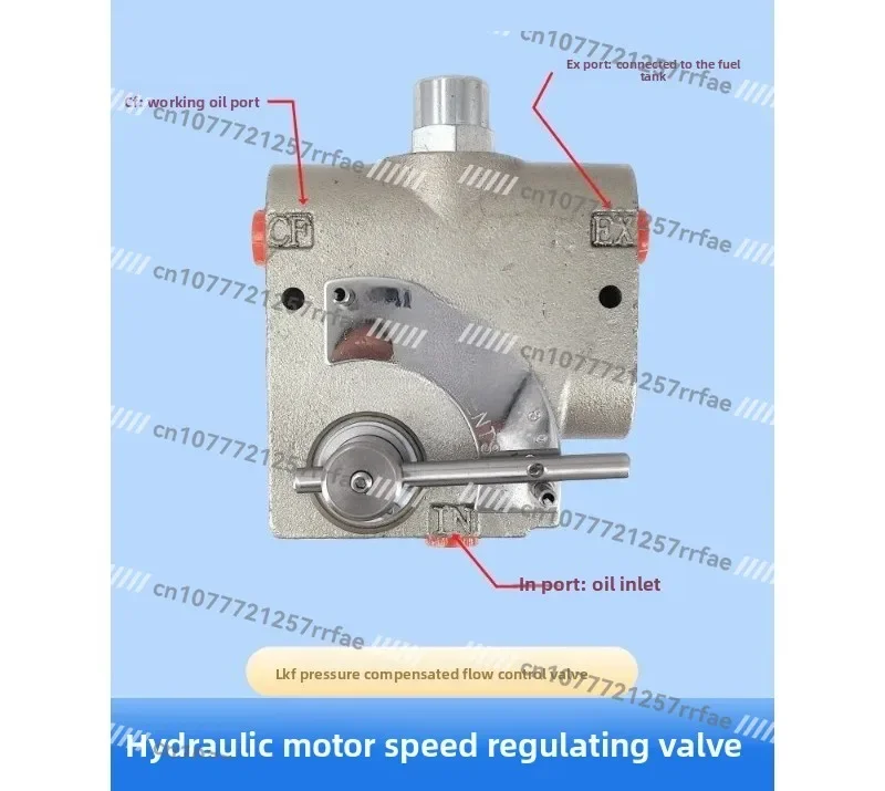 Hydraulic motor speed control valve Hoist flow control valve Controllable flow valve