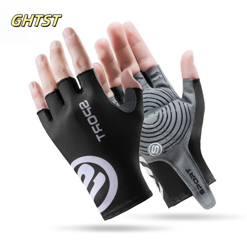 Cycling Fingerless Gloves Women Men Summer Spring Gym Fitness Breathable Non-slip Yoga Elastic Sport Fishing Bicycle Gloves