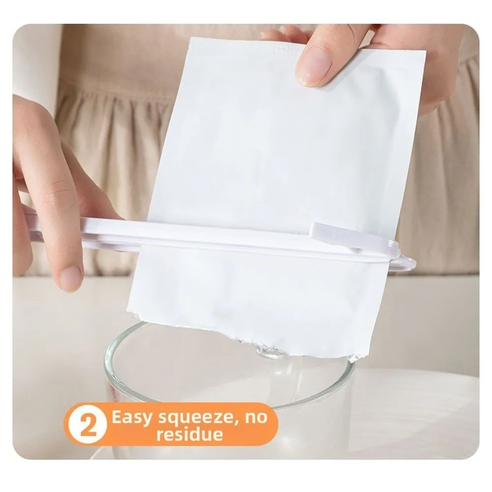 Magnetic Magnetic Sauce Squeezer No Messy Hands Non-slip Food Bag Squeezer Portable Reusable Pouch Bag Extruder Cat Treats