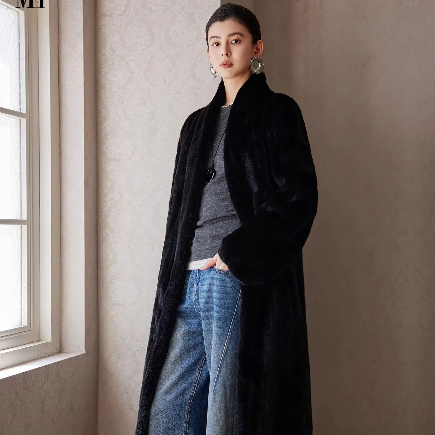 Cappotti da ragazza in pelliccia sintetica Cappotti da donna All Match Doppio petto Donna fredda Cinching di alta qualità Streetwear Multicolor scuro Semplice