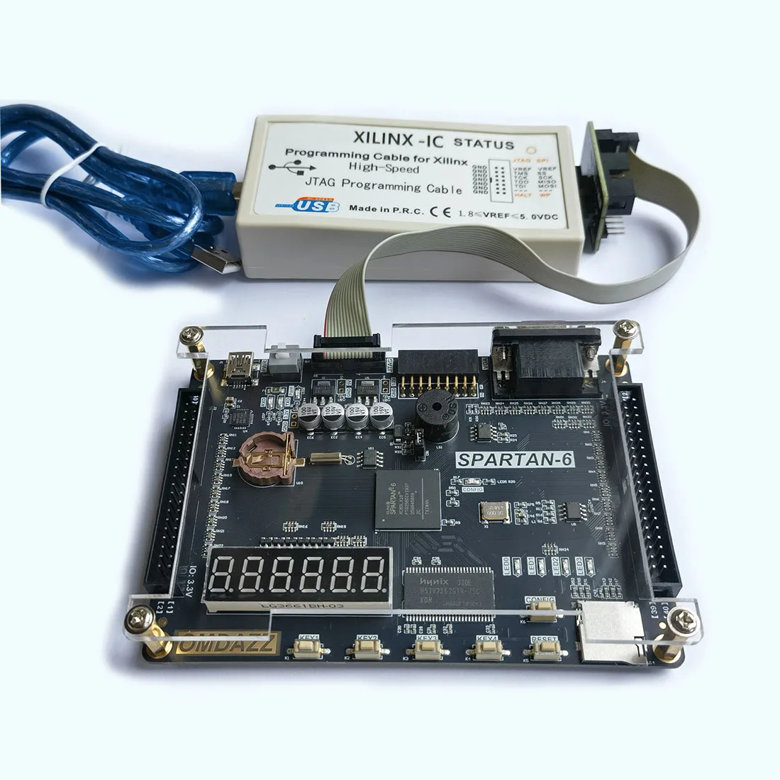 Educational Electronic Kit FPGA Development Board Xilinx Spartan6 XC6SLX16 XC6SLX9  with SDRAM SD-Card VGA Jtag Programmer USB
