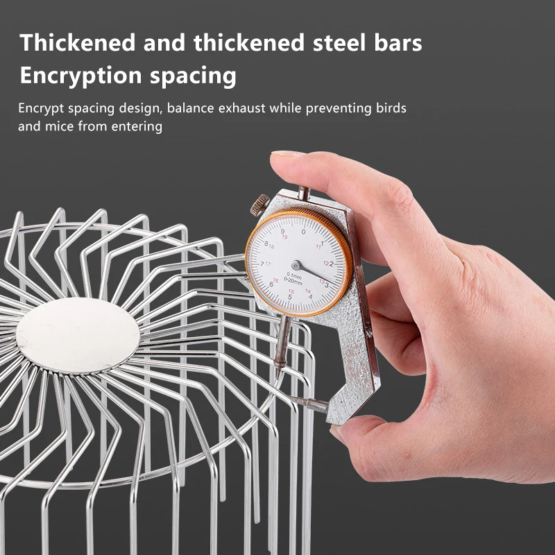 واقي مزراب من الفولاذ المقاوم للصدأ - غطاء شبكي مضاد للانسداد للسقف والشرفة وصرف الحديقة، سهل التركيب #3