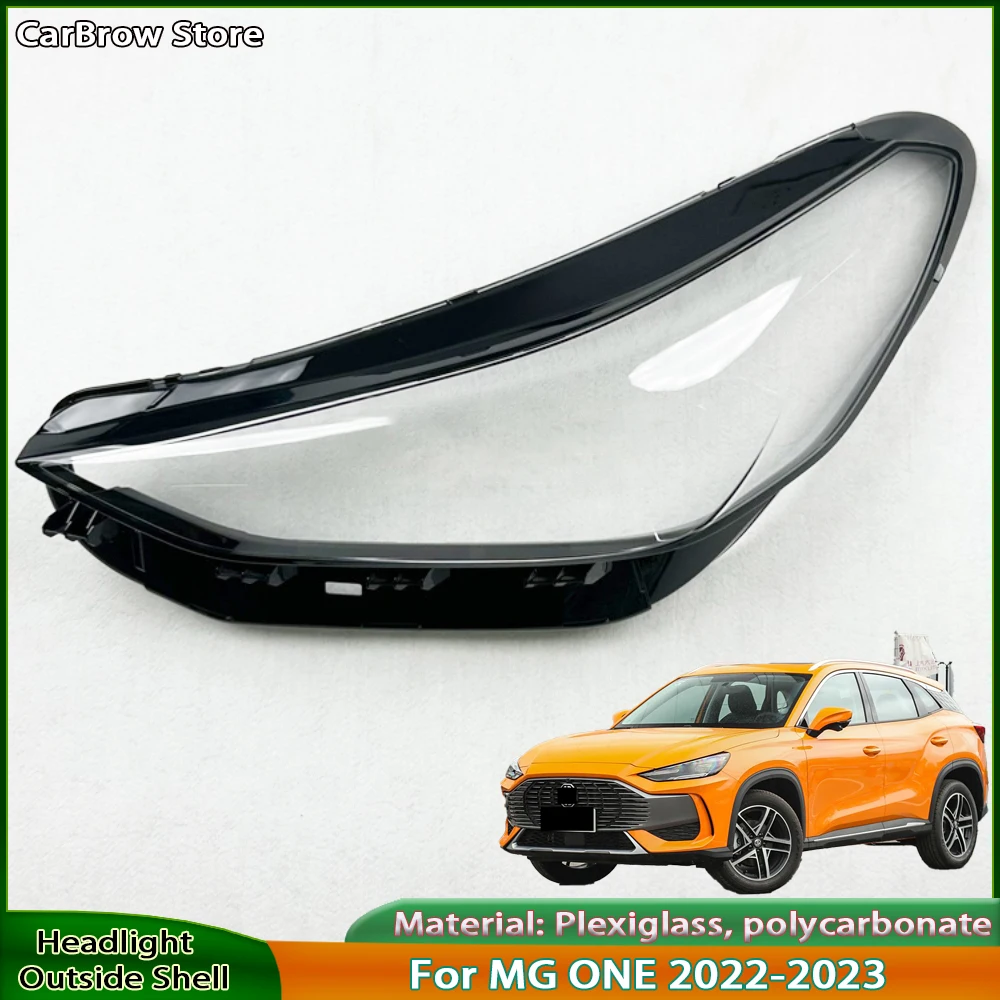 

For MG ONE 2022 2023 2024 Headlight Cover Transparent Lampshade Lamp Case Headlamp Shell Plexiglass Replace Original Lens