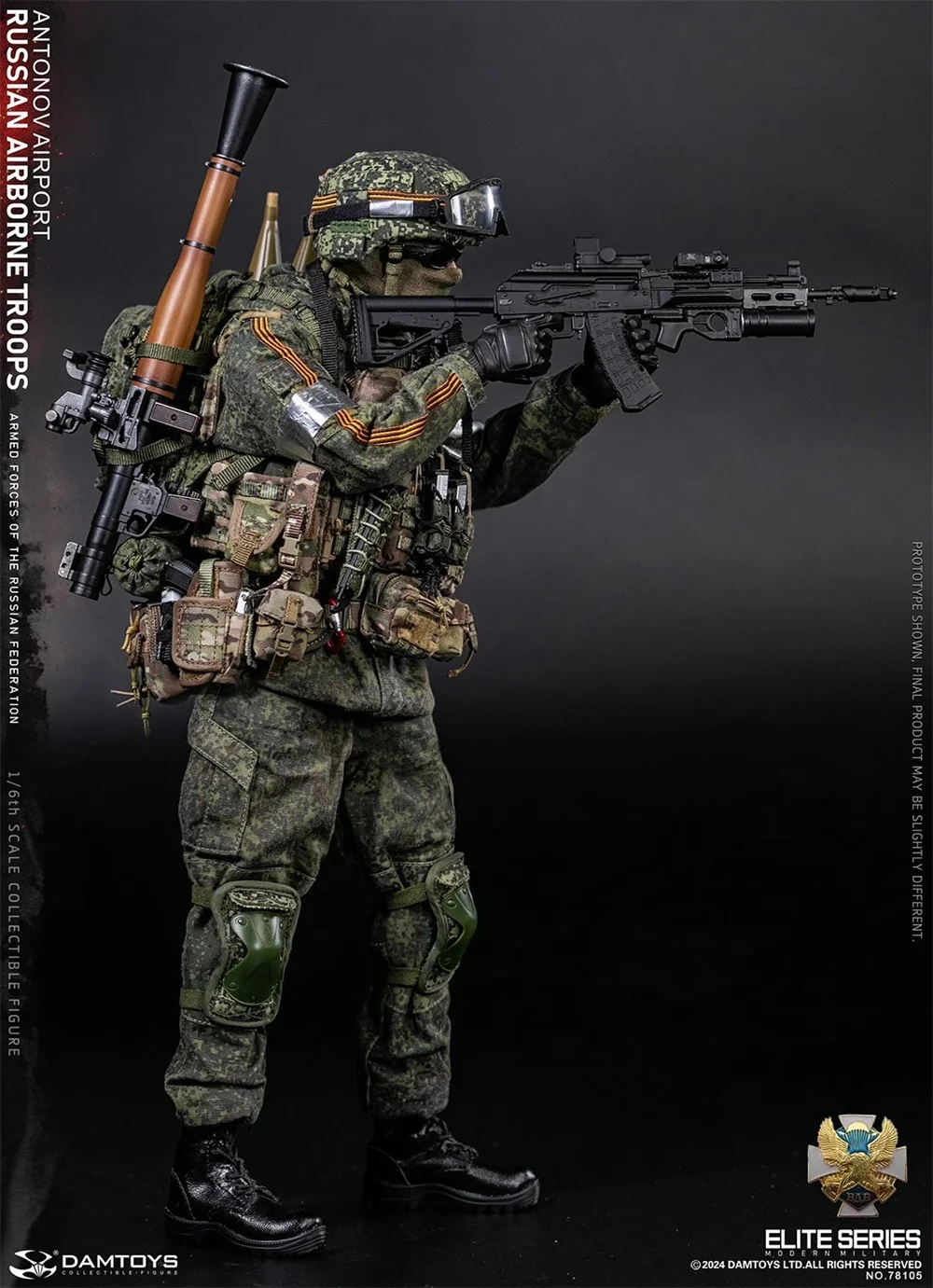 Na Stanie 1/6 DAMTOYS Rosyjski Żołnierz Figurka Akcji Lalka Lotnisko Pełny Zestaw Ruchome Około 12" Prezent Dla Fanów Kolekcjonerski DAM 78105