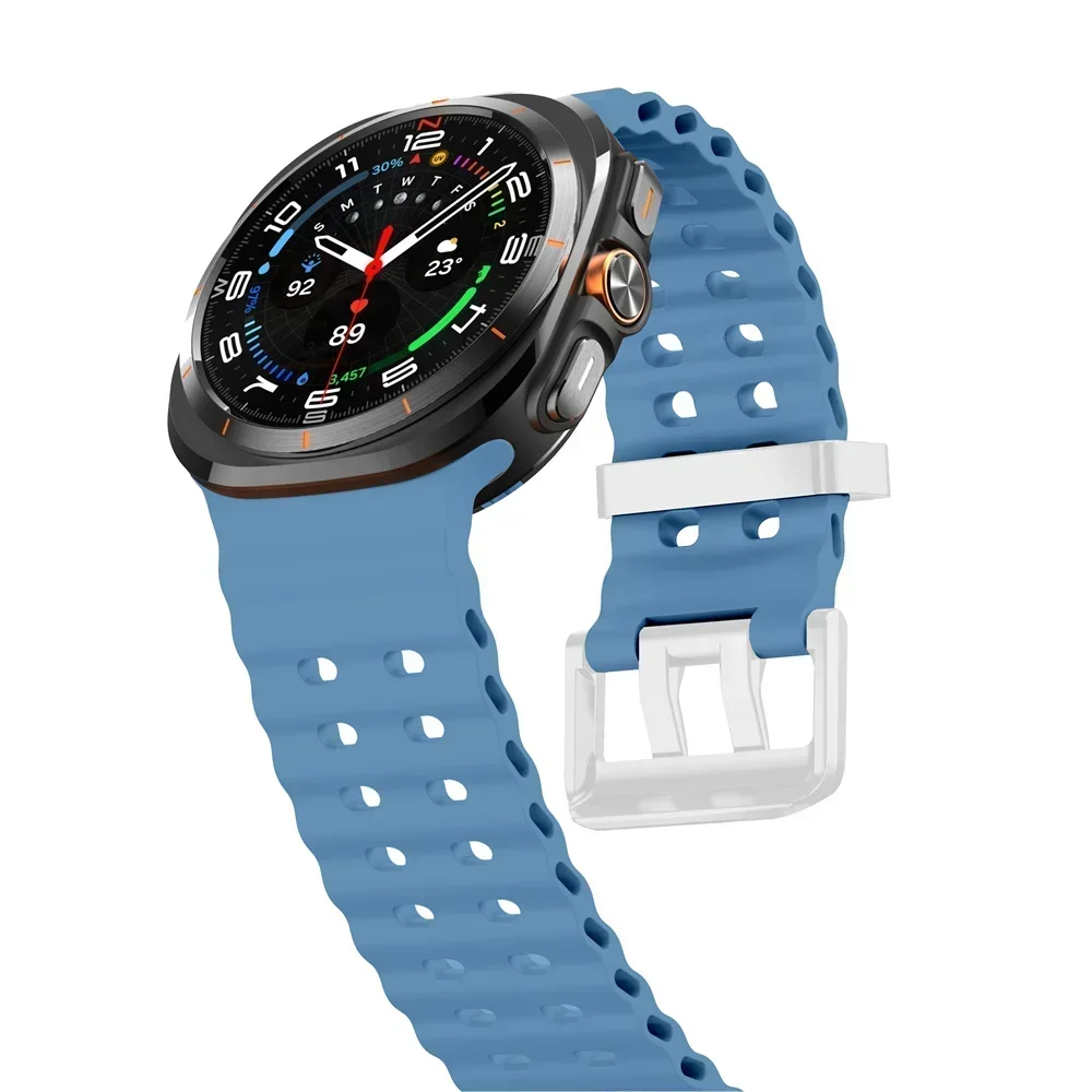Сменный ремешок для Samsung Galaxy Watch 7 Ultra, 47 мм, силиконовый ремешок для аксессуаров для Galaxy Watch 7 Ultra, ремешок для часов