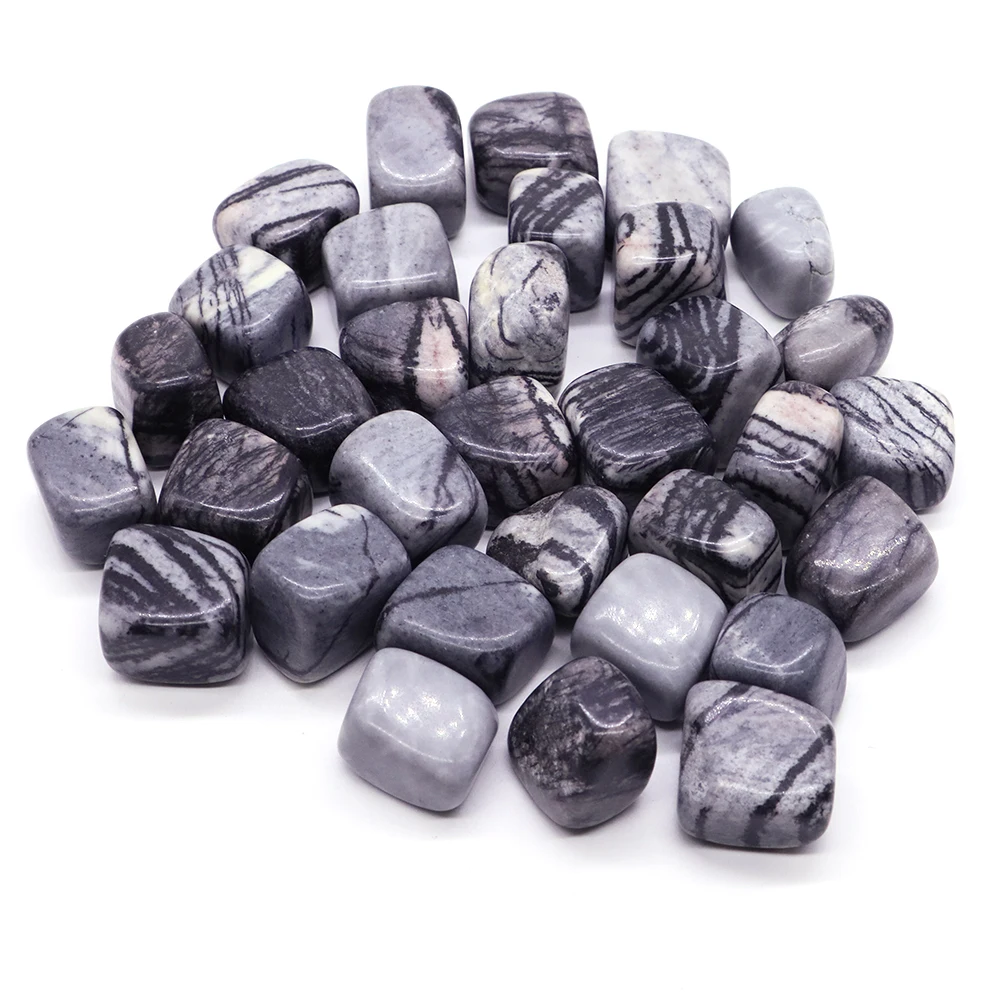 Natural Tumbled Stone Picasso Jasper Healing Crystal Reiki Energy Ore Minerals Gem Specimen Fish Tank Aquarium Garden Home Decor