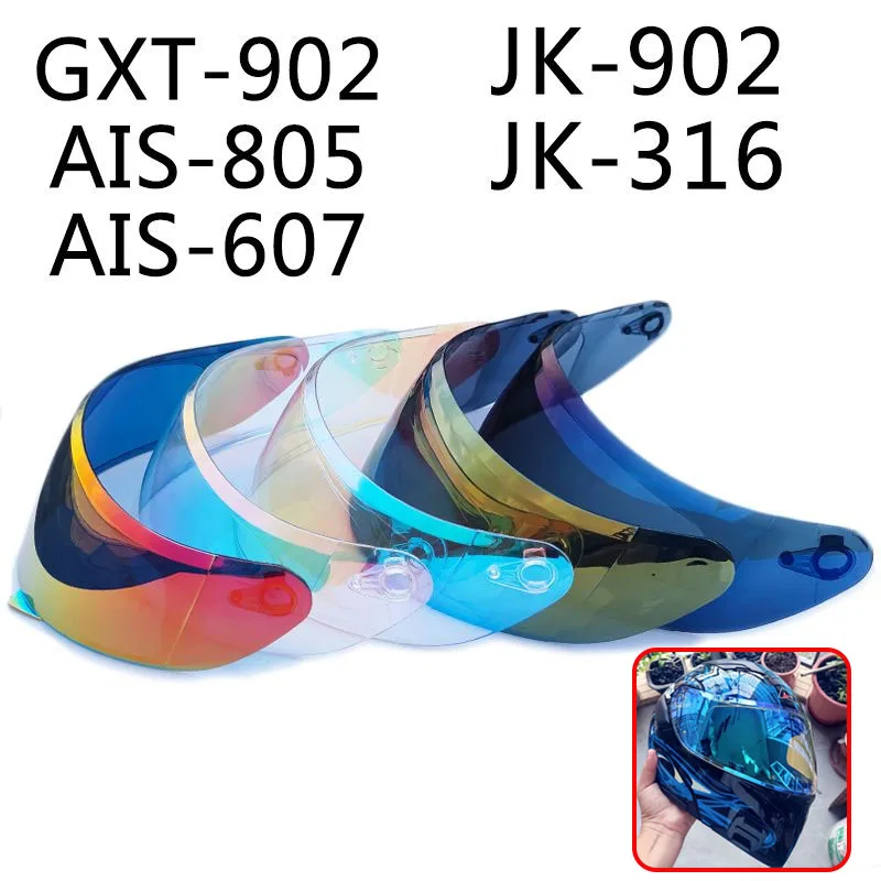 

ORZ 991 Motorcycle Helmet Visor Transparent Lens Color Universal Fit for JK 316/902 AIS 805/607 Helmets Accessory Visière Moto