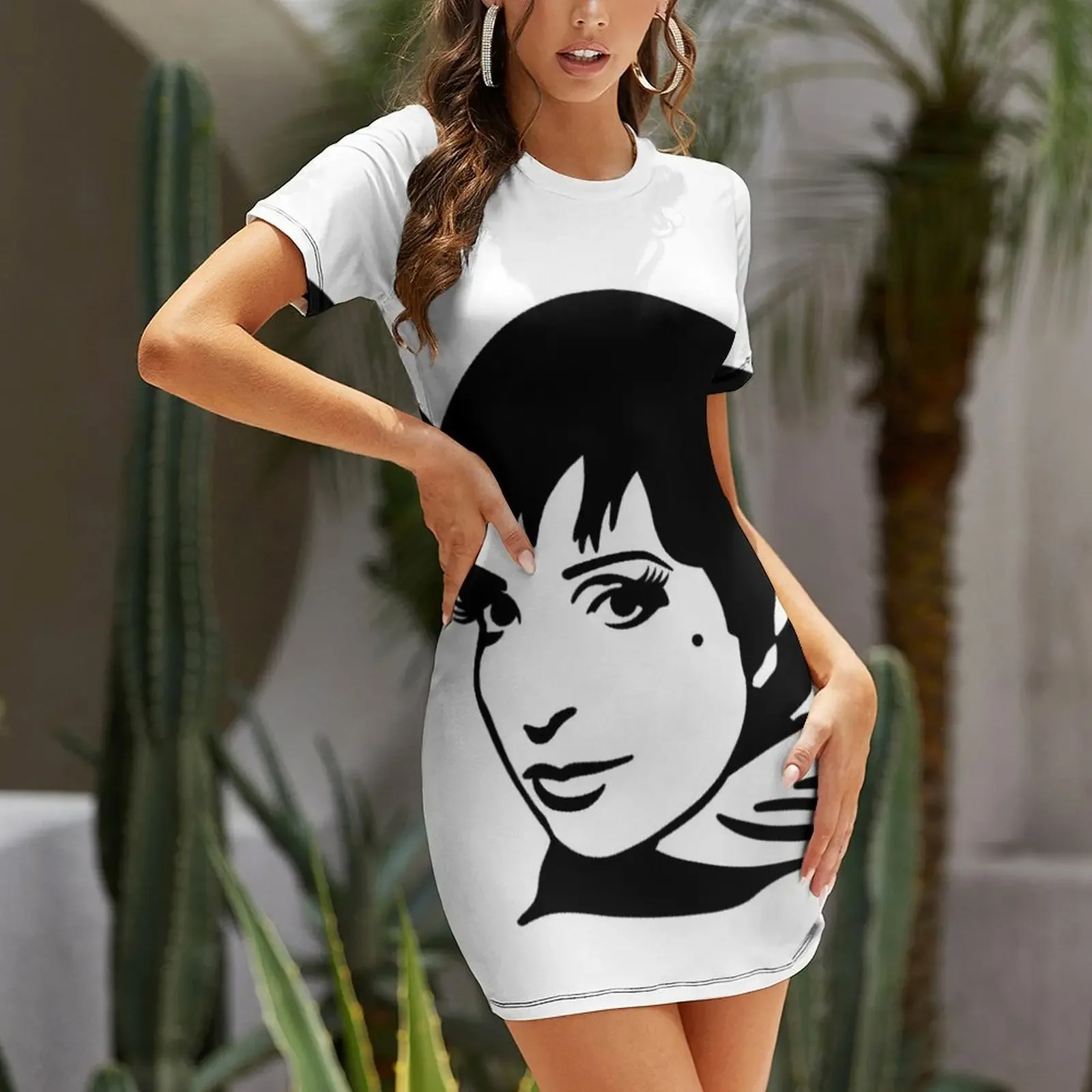 Liza minnelli vestido de manga curta roupas de baile elegante chique vestidos femininos promoção vestido sexy vestidos longos com véu