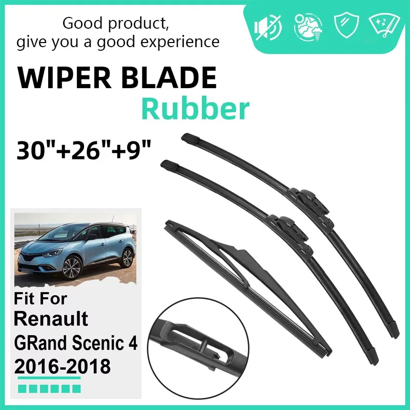 

Rubber Car Wiper Blades for Renault GRand Scenic 4 2016-2018 Windshield Wipers Rubber Car Accessories 2016 2017 2018