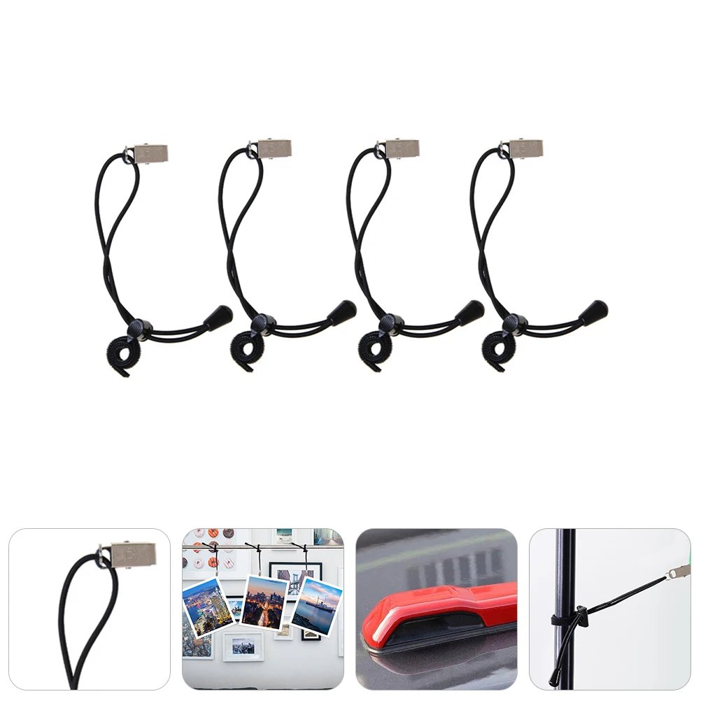 

4 Pcs Background Cloth Clip Fasteners Clamps for Backdrop Paper Holders Banner Clips