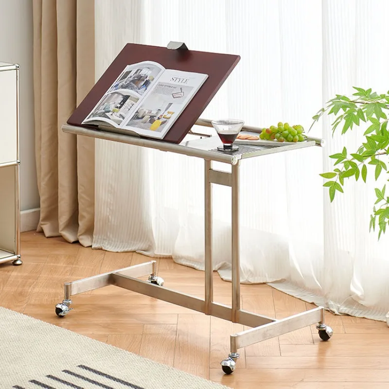 

Nordic medieval solid wood trolley rack