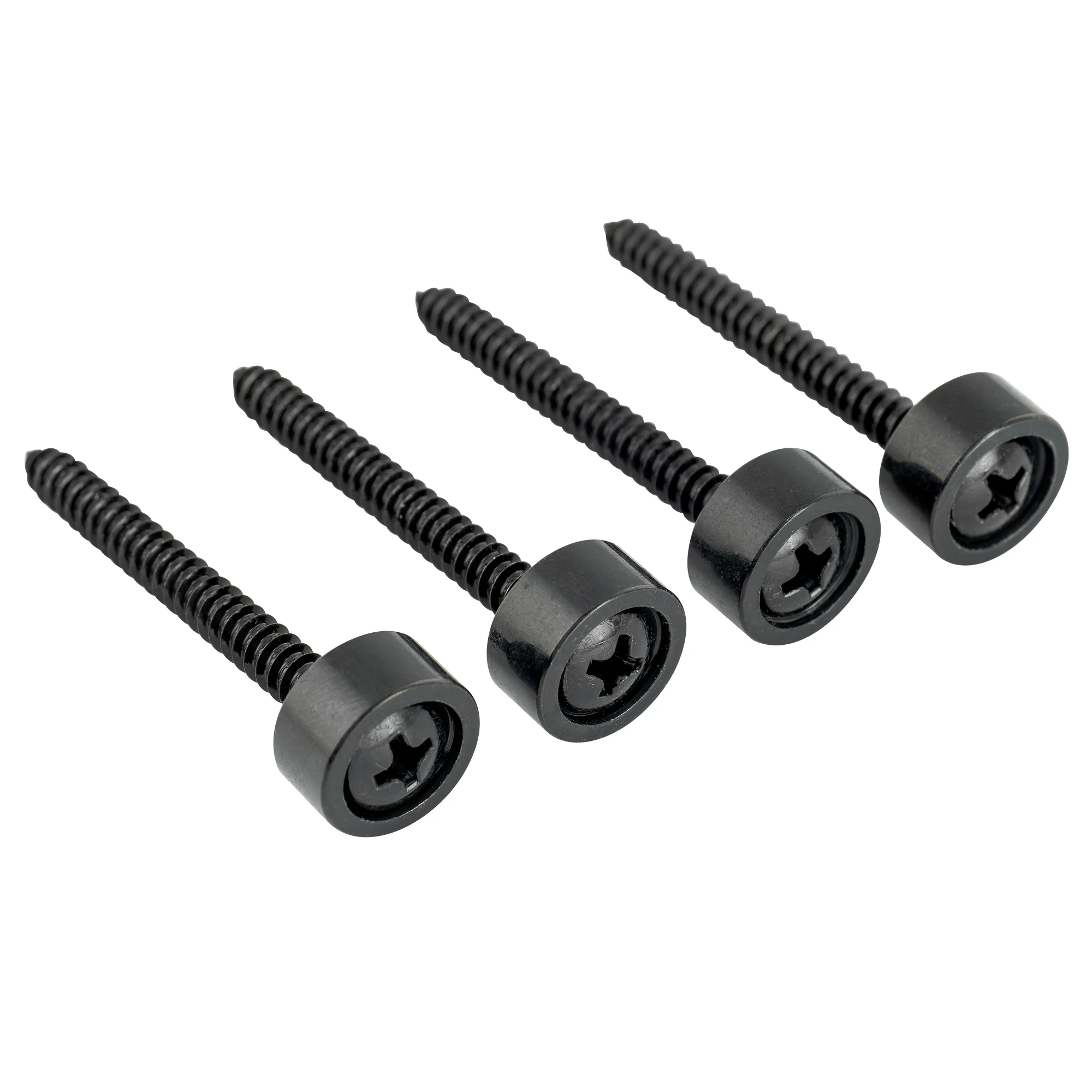 Musiclily Pro 12mm Steel Guitar Neck Mounting Ferrules Neck Joint Bushings and Bolts for Electric Guitar Bass (Set of 4)