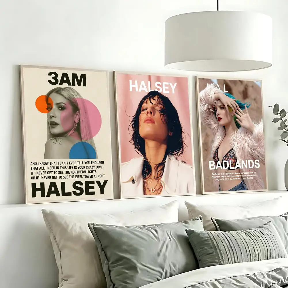 music Halsey Poster Poster HD Printing Modern Minimalist Style for Home Decor for Bedrooms Home home office Gift