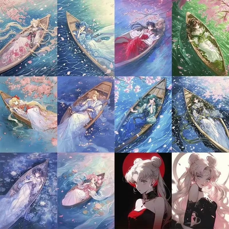 

New Sailor Moon Diamond Painting Mosaic Diamond Embroidery Handmade Art Exquisite Gift Home Decor
