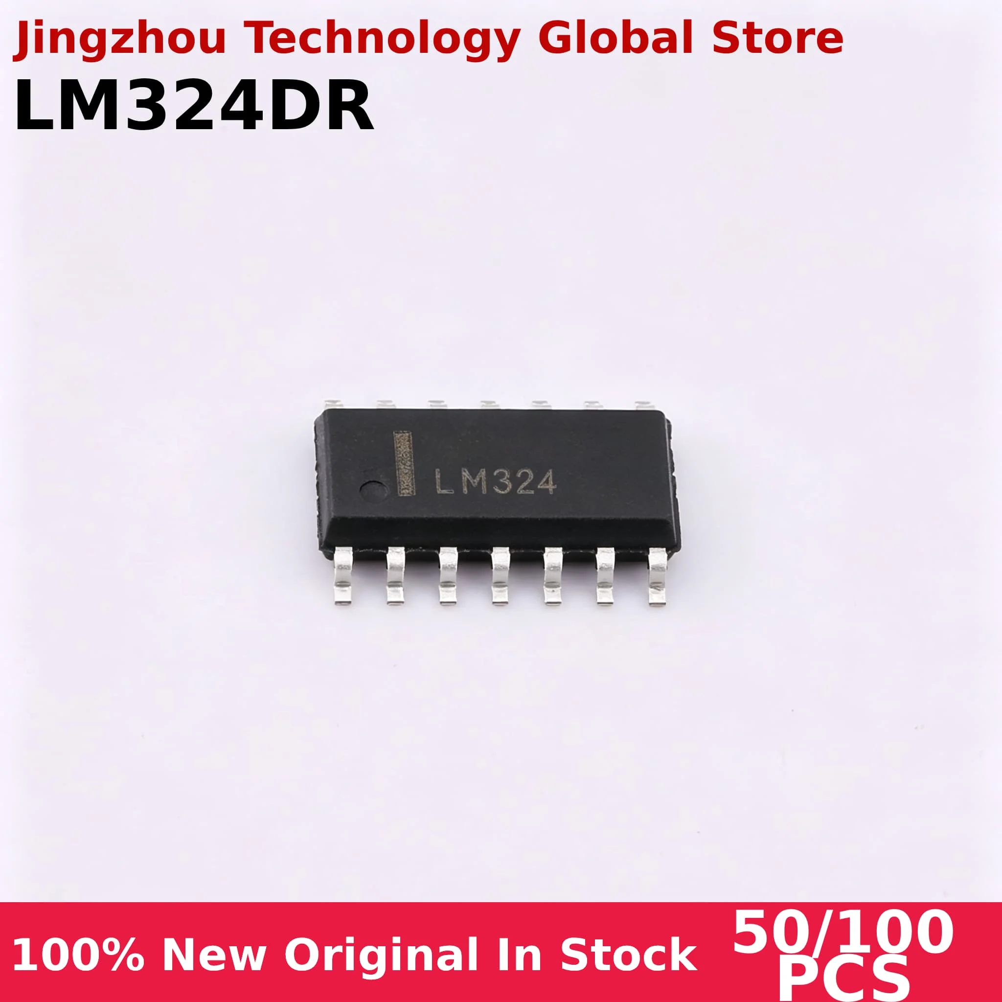 50/100PCS LM324 LM324DR Quad Operational Amplifier Chip SMD SOP14 100% New Wholesale