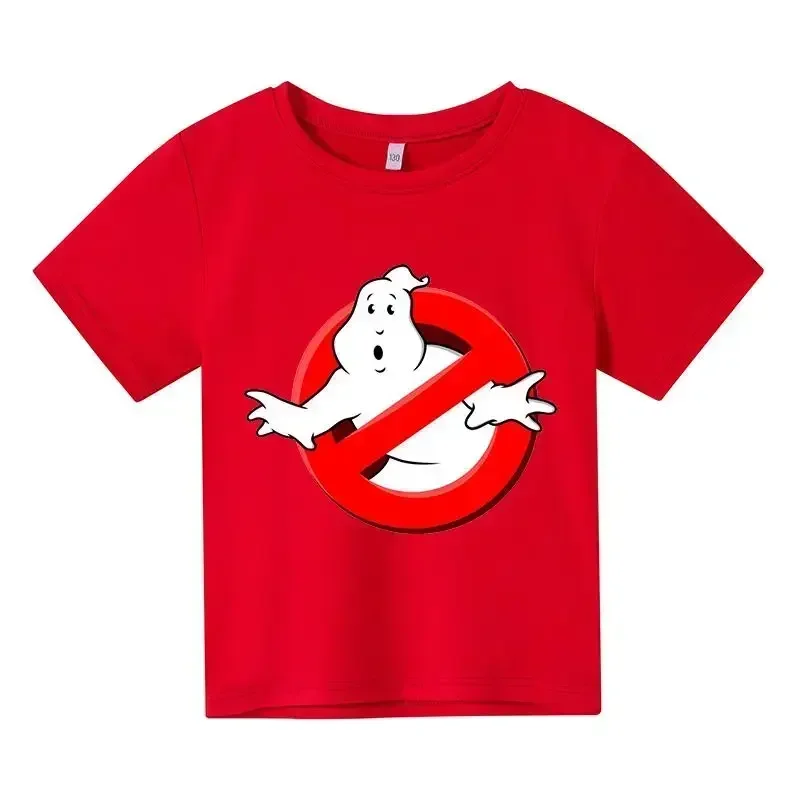 Summer Boys/Girls 4-14t Cartoon Cotton Tshirt Baby Kid Tees Funny Ghostbusters Game Print Short Sleeve Children T-Shirt