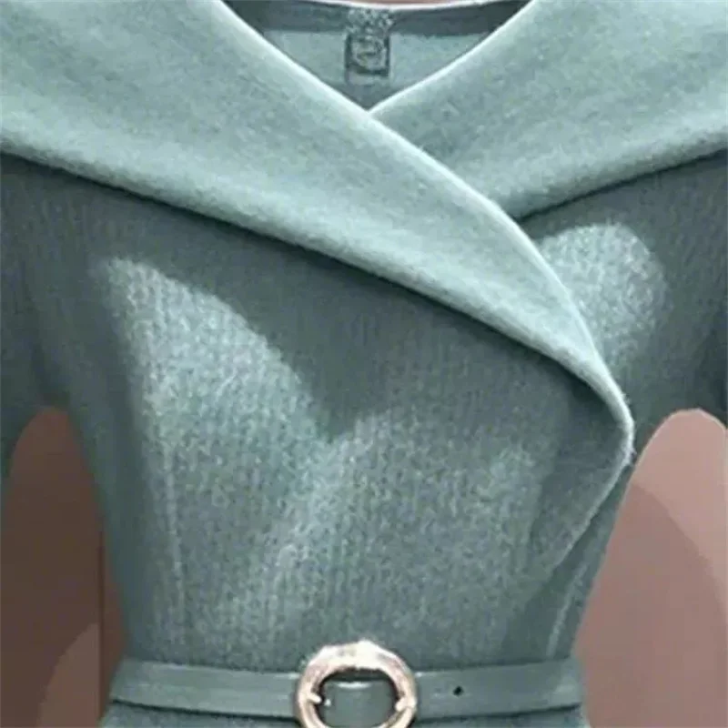 (con cintura) 2024 Nuovo stile Ricevi vita Cappotto maglione da donna Maglione unico Maglione pullover maglione chic dal design avanzato