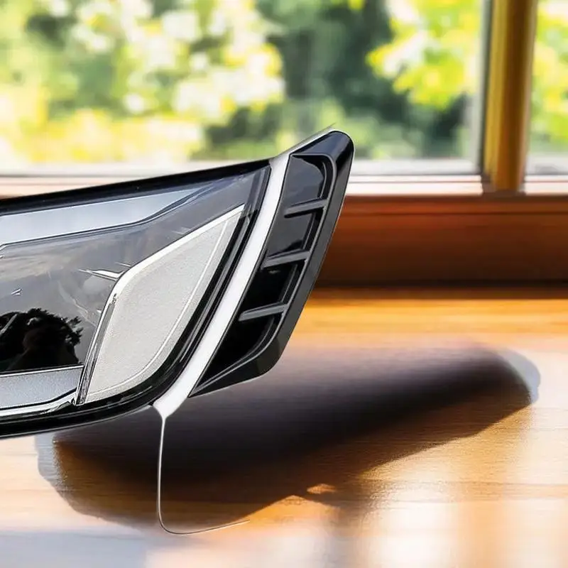 Car Headlight's Eye Lid Decorative Stickers, Multifunctional Front or Rear Trim Decals, Comes in Pairs