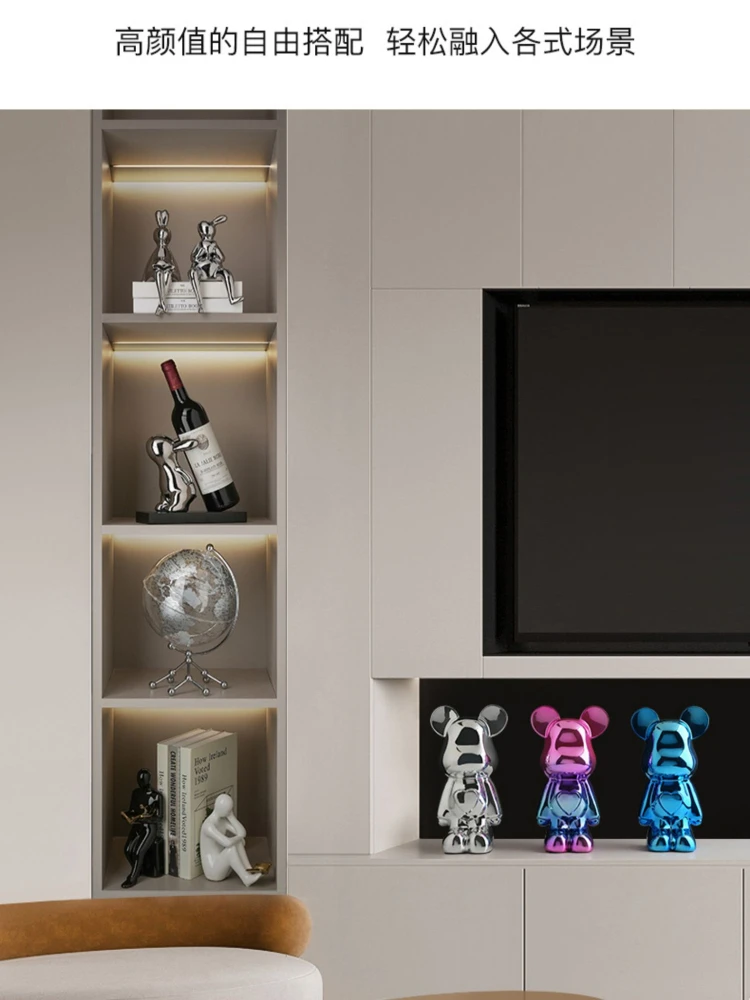 Wine Cabinet Decoration Ceramic High-End Living Room TV Cabinet Hallway Home Decoration Miniatures