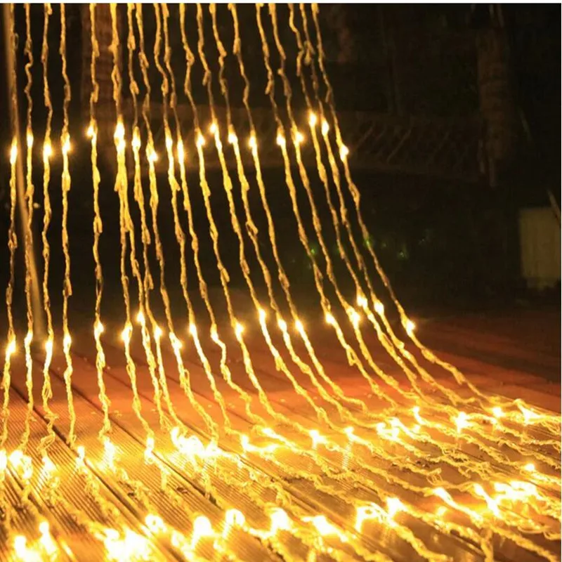 

Outdoor 6M X3M640 LED Meteor shower light garland, icicle lights curtain, waterfall snow fall, wedding party decoration