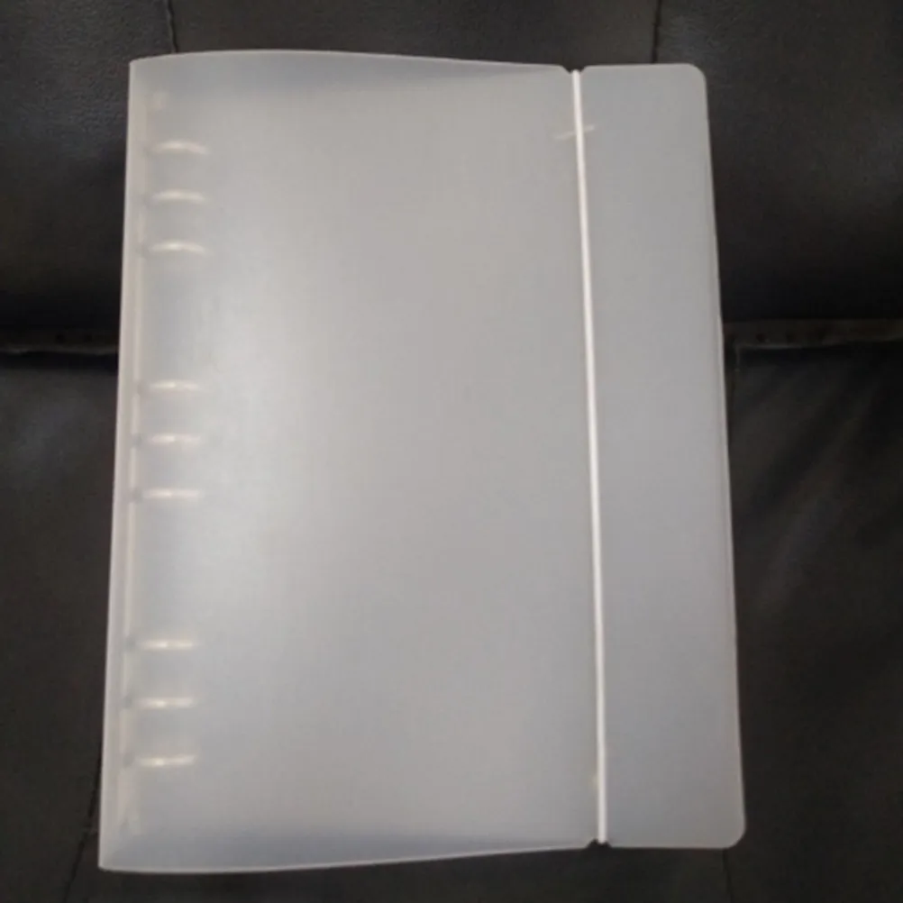 

Пластиковая папка-скоросшиватель формата B5 с прозрачными круглыми кольцами для легкой переплетки документов, органайзер для дома, офиса, школы