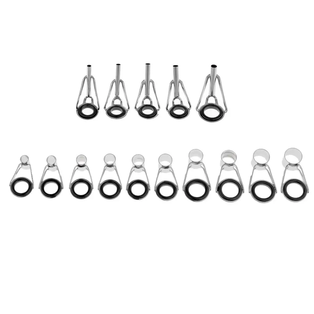 

Многофункциональный набор металлических кольцевых направляющих колец для удилищ, 75 штук, для сборки пресноводных и морских рыболовных удилищ