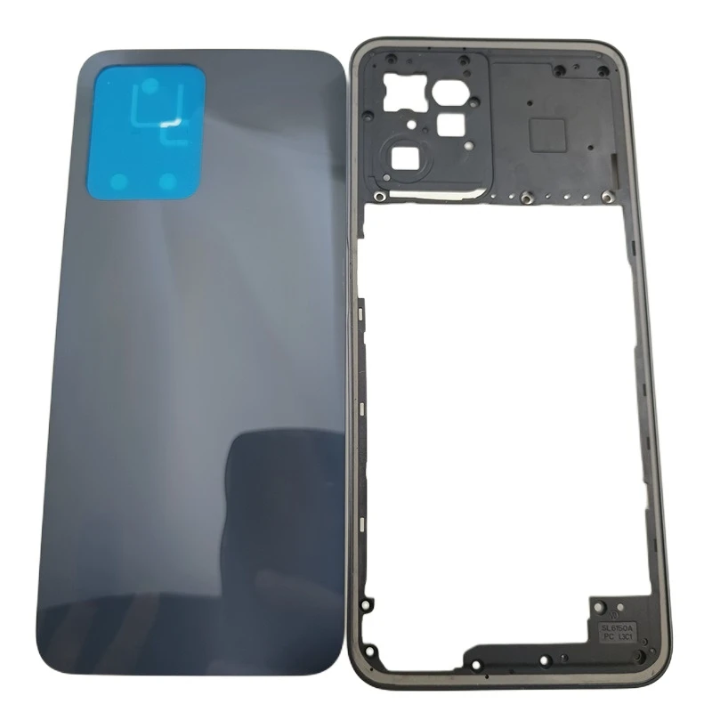 For Oppo Realme C35 RMX3511 Front Frame Middle Frame+Battery Cover Panel Rear Door Housing Replacement