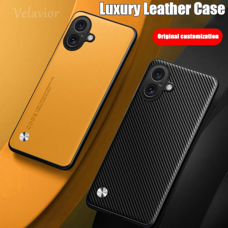 Für Apple iPhone 17 16 Plus 15p Hülle Luxuriöse PU-Leder Rückseite Pro Max Air e Silikon Stoßfeste Vollschutz-Handyhülle