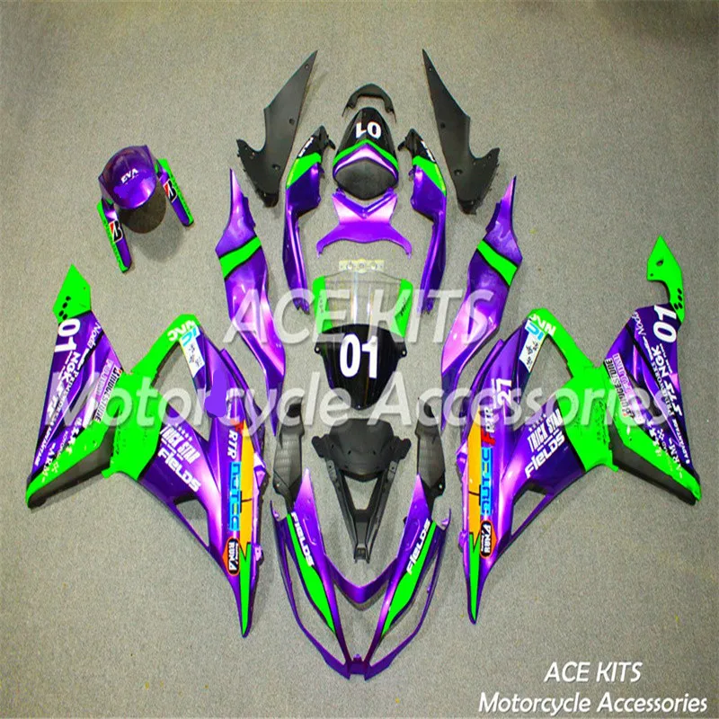 New ABS motorcycle Fairing For kawasaki  ZX6R 636 13 14 15 16 17 18  We Can Process And Design The Colors And Sticke  No.41