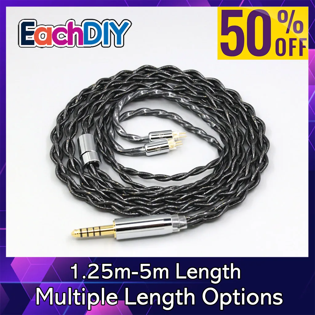 

99% Pure Silver Palladium Graphene Floating Gold Cable For 0.78mm 2pin BA W4r UM3X UM3RC JH13 High Step LN008337