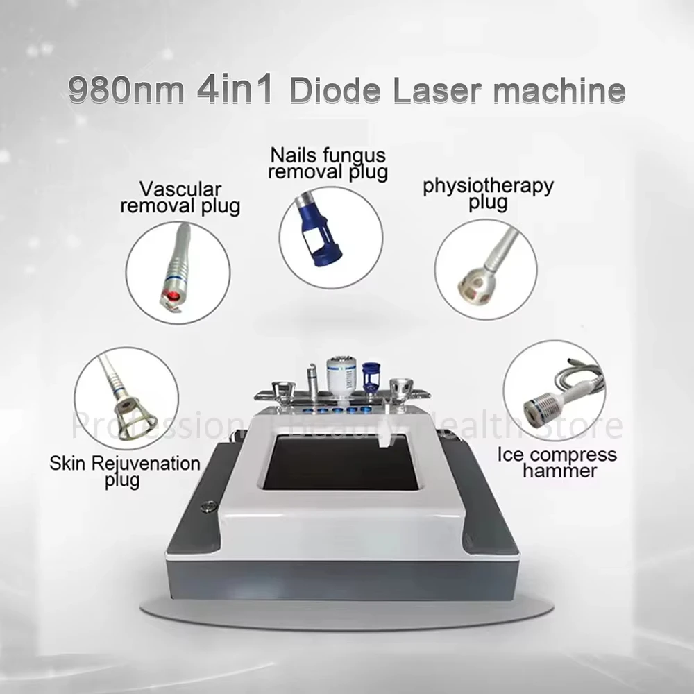 

980Nm Diode Laser Machine For Effective Spider Vein And Vascular Removal Nail Commercial With Specialized Handpiece And Tip 66