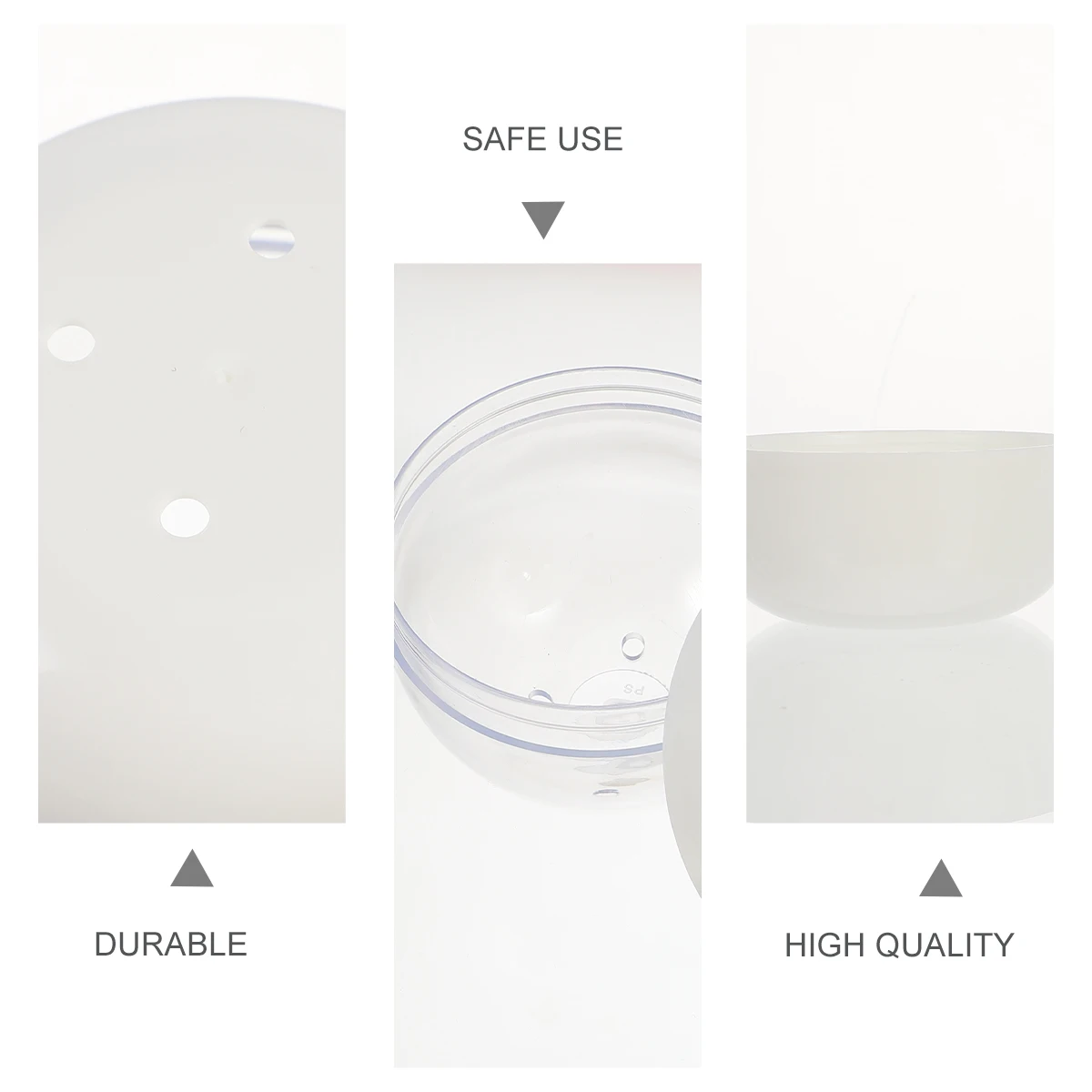 

3pcs Makeup Sponge Container Breathable Dustproof Storage Holder Drying Travel Case Portable Sponge Box Transparent